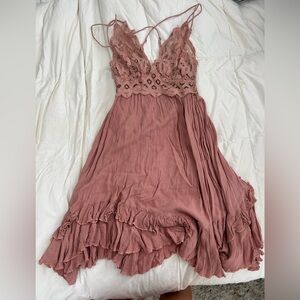 NWOT Free People One Adella Slip Dress Rose